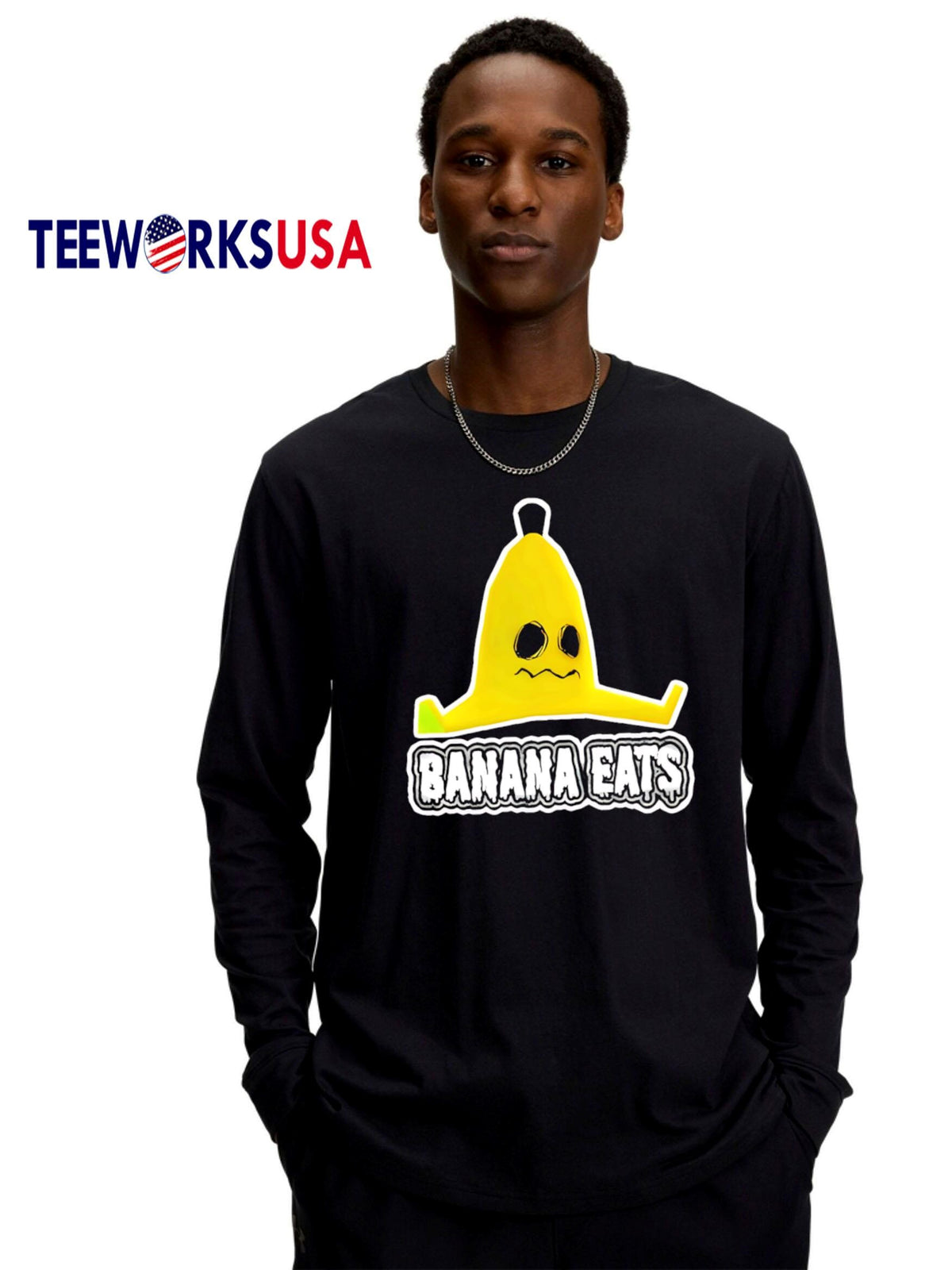 Banana Eats Peel Trap retro - Adult & Kids T-Shirts, Sweatshirts & Hoodies apparel design preview 4