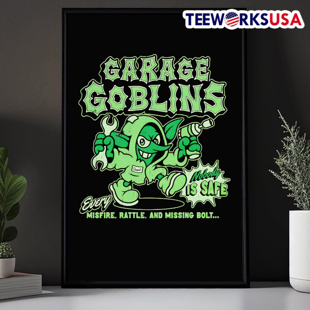 Garage Goblins nobody is safe - Adult & Kids T-Shirts, Sweatshirts & Hoodies apparel design preview 5