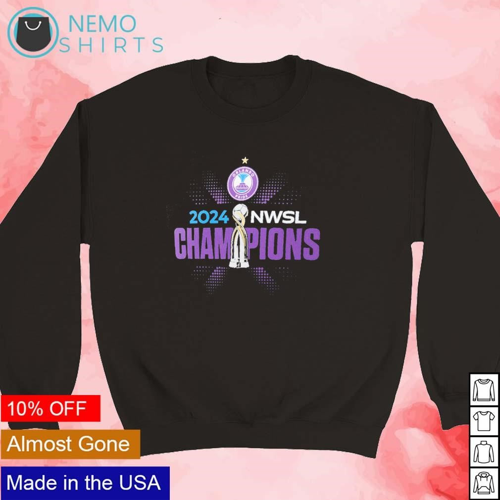 Orlando Pride 2024 NWSL champions - Adult & Kids T-Shirts, Sweatshirts & Hoodies apparel design preview 5
