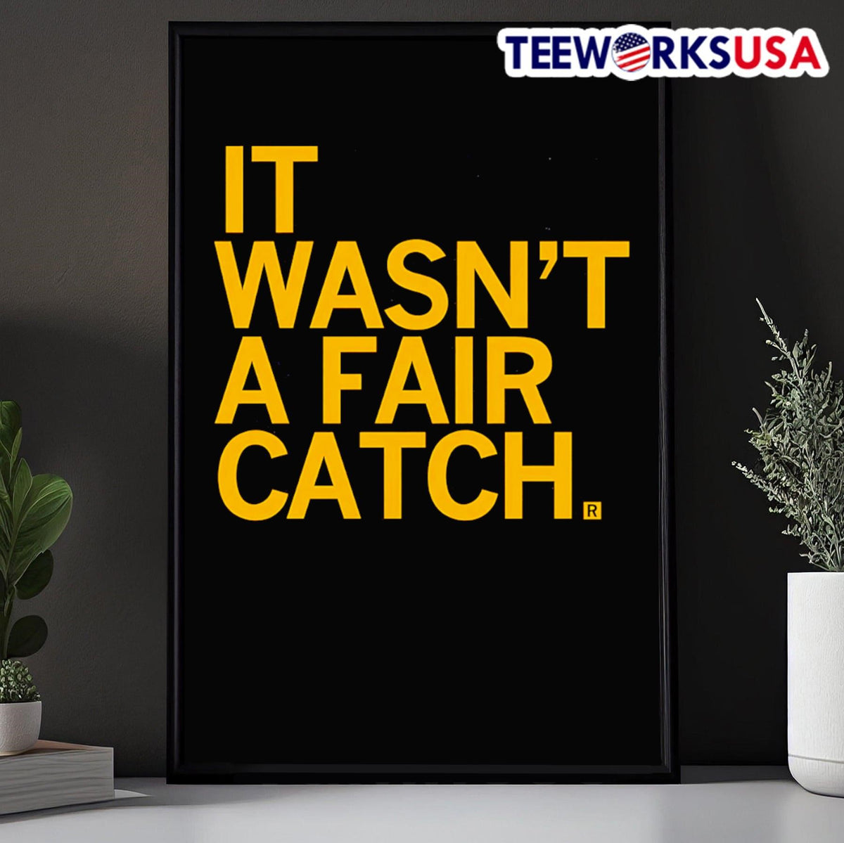 It wasn't a fair catch - Adult & Kids T-Shirts, Sweatshirts & Hoodies apparel design preview 5