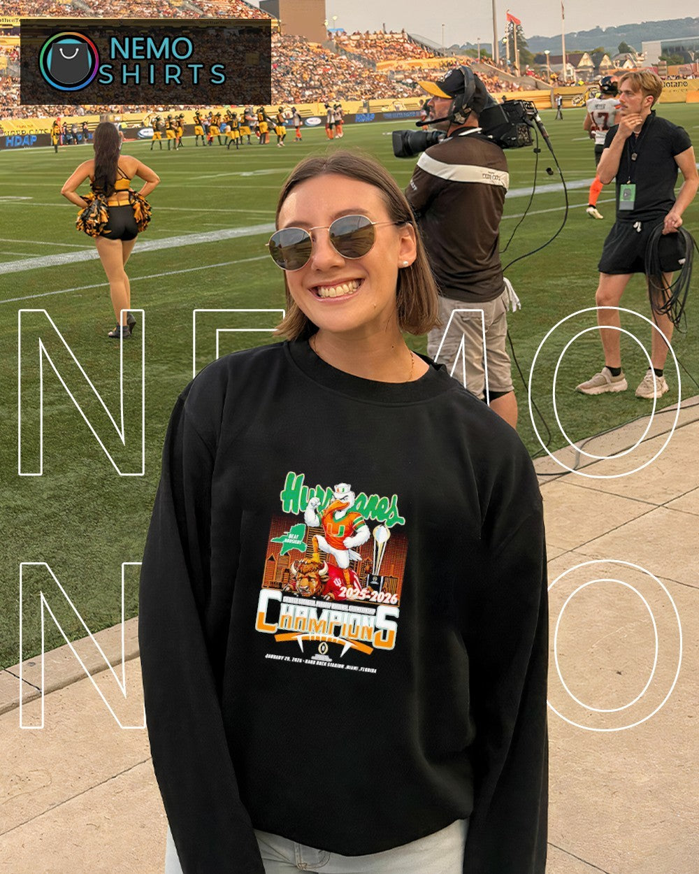 Miami Hurricanes beat Hoosiers 2025 2026 College - Adult & Kids T-Shirts, Sweatshirts & Hoodies apparel design preview 4