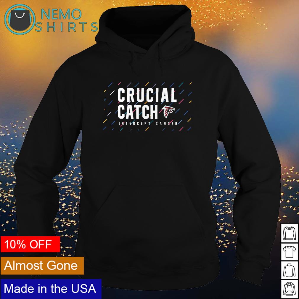 Atlanta Falcons 2021 crucial catch intercept cancer - Adult & Kids T-Shirts, Sweatshirts & Hoodies apparel design preview 2