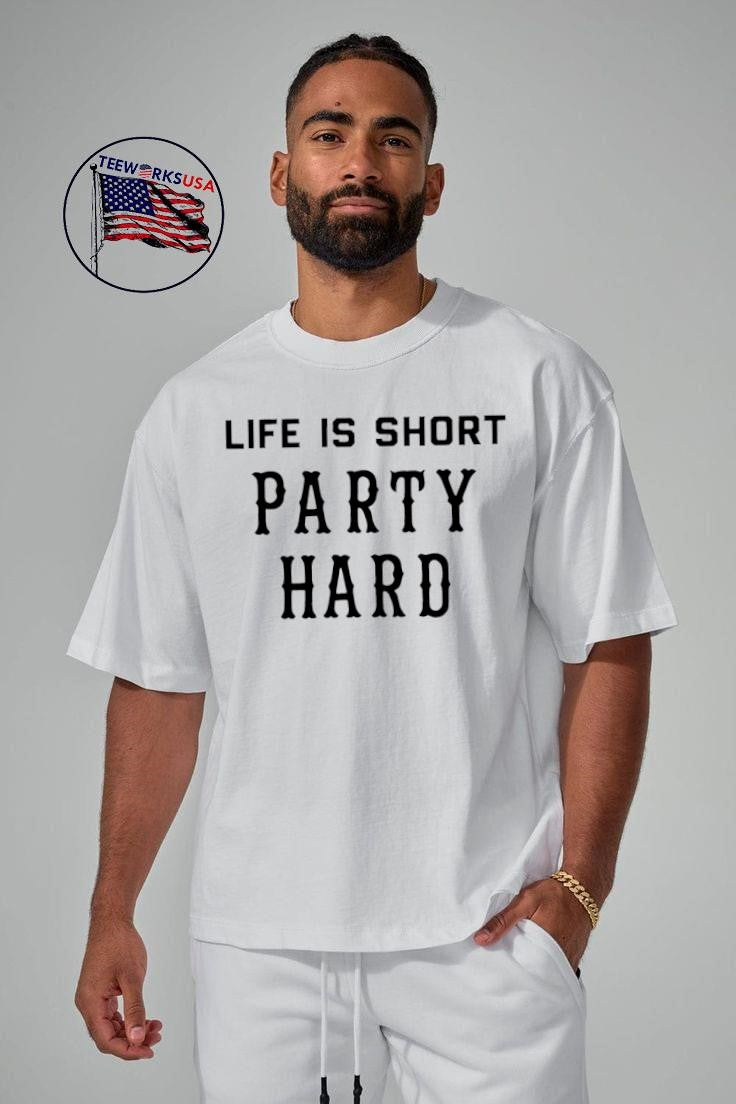 Fascinating life is short party hard - Adult & Kids T-Shirts, Sweatshirts & Hoodies apparel design preview 5