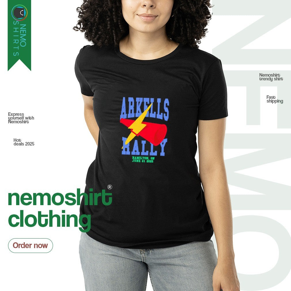 Arkells the Rally Hamilton on June 2025 event - Adult & Kids T-Shirts, Sweatshirts & Hoodies apparel design preview 3