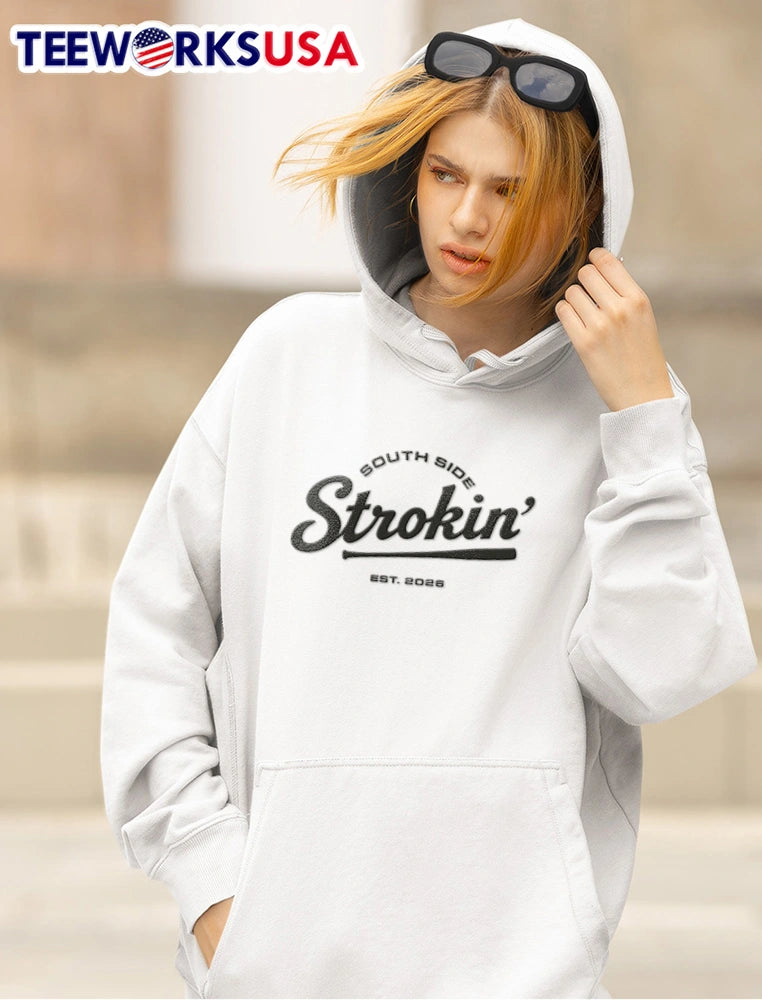 South Side Strokin baseball Est 2026 - Adult & Kids T-Shirts, Sweatshirts & Hoodies apparel design preview 5
