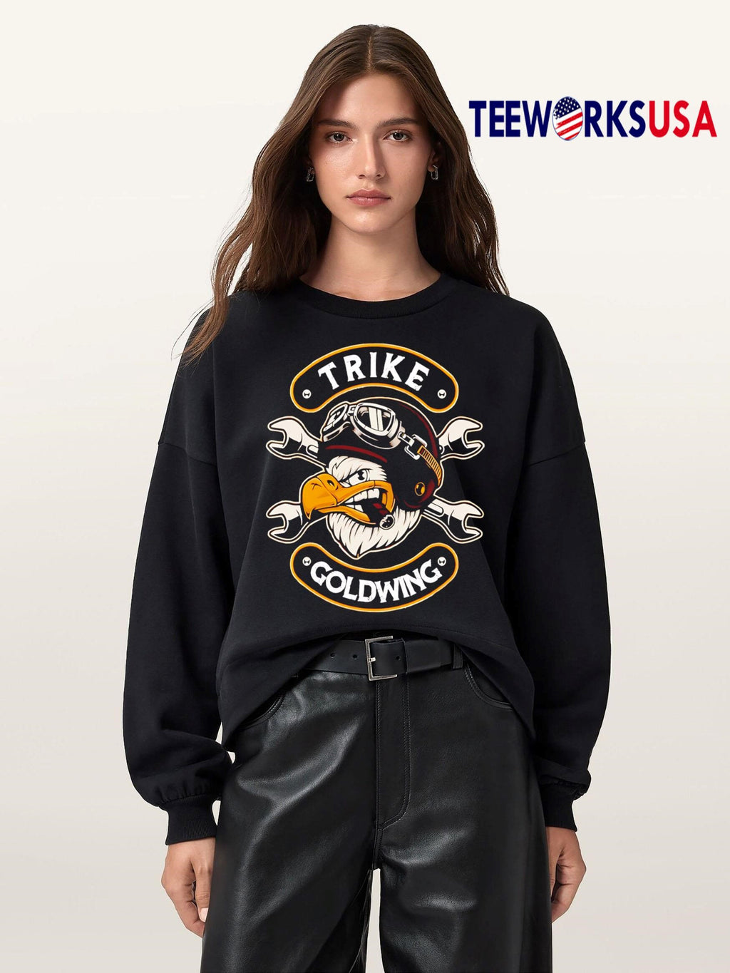 Trike Goldwing Engels logo - Adult & Kids T-Shirts, Sweatshirts & Hoodies apparel design preview 5