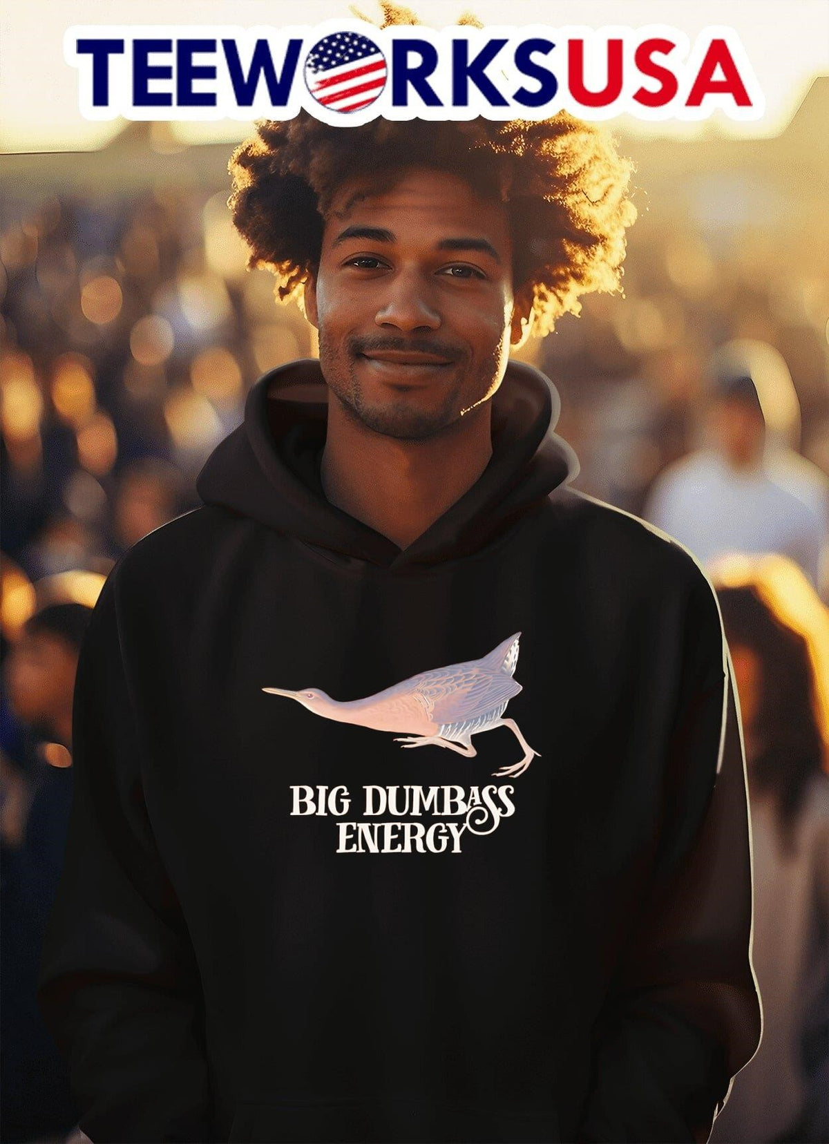 Big dumbass energy - Adult & Kids T-Shirts, Sweatshirts & Hoodies apparel design preview 2