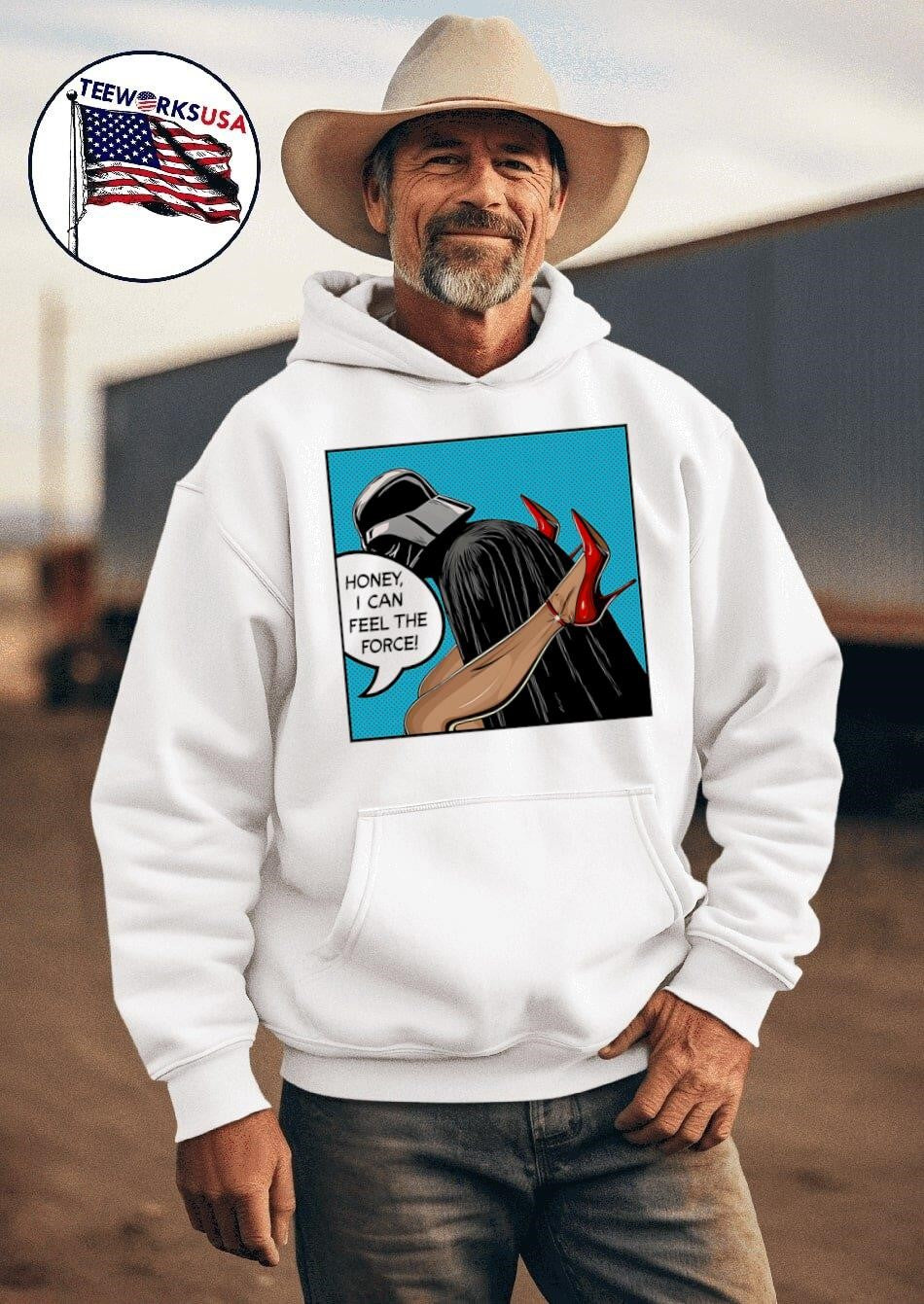 Honey I can feel the Force - Adult & Kids T-Shirts, Sweatshirts & Hoodies apparel design preview 2