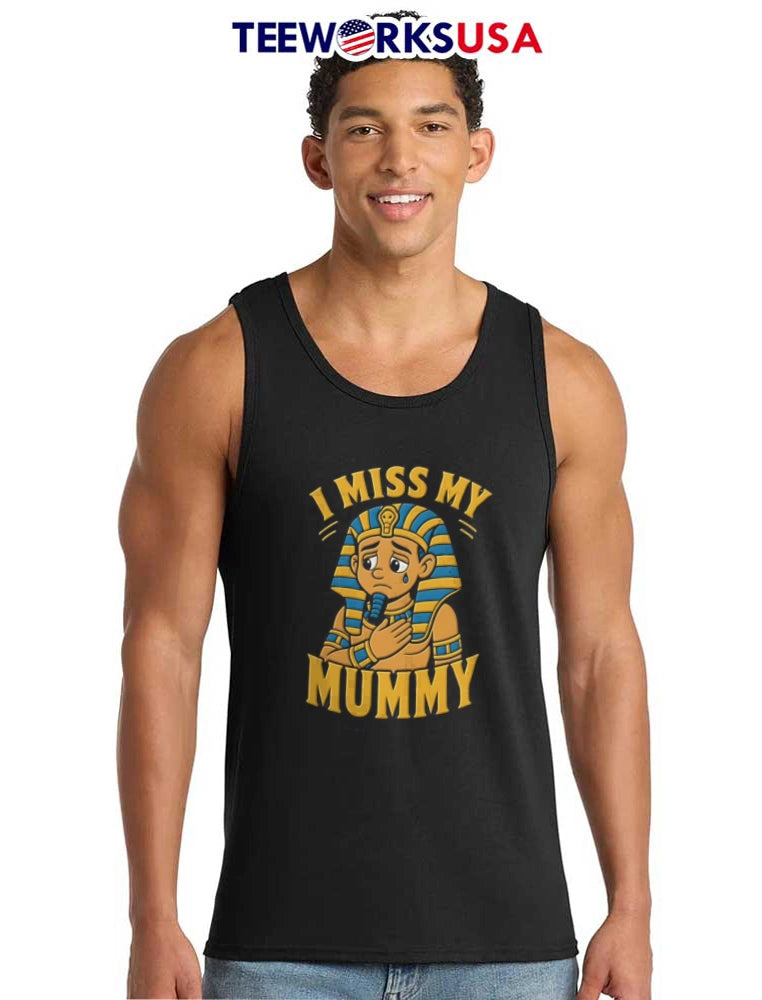 I Miss My Mummy crying egyptian pharaoh cartoon - Adult & Kids T-Shirts, Sweatshirts & Hoodies apparel design preview 6