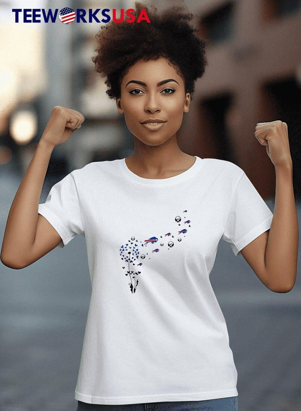 Get your laughs in bloom with a Buffalo Bills flower - Adult & Kids T-Shirts, Sweatshirts & Hoodies apparel design preview 4
