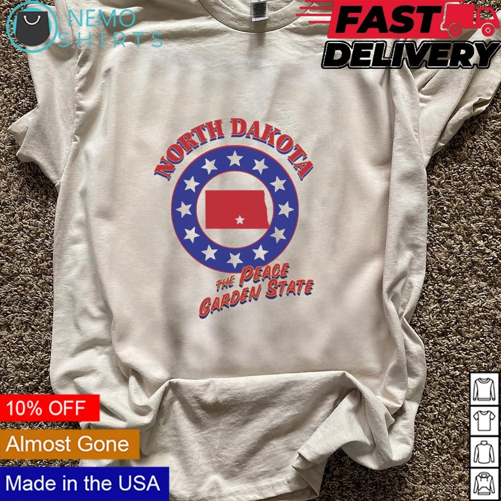 North Dakota the peace garden state - Adult & Kids T-Shirts, Sweatshirts & Hoodies apparel design preview 5
