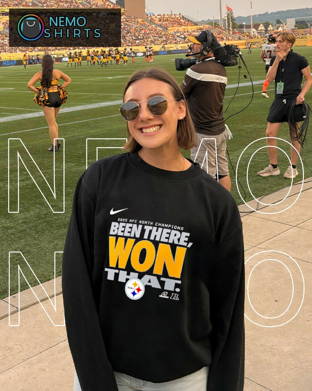Pittsburgh Steelers 2025 AFC North Champions been - Adult & Kids T-Shirts, Sweatshirts & Hoodies apparel design preview 4