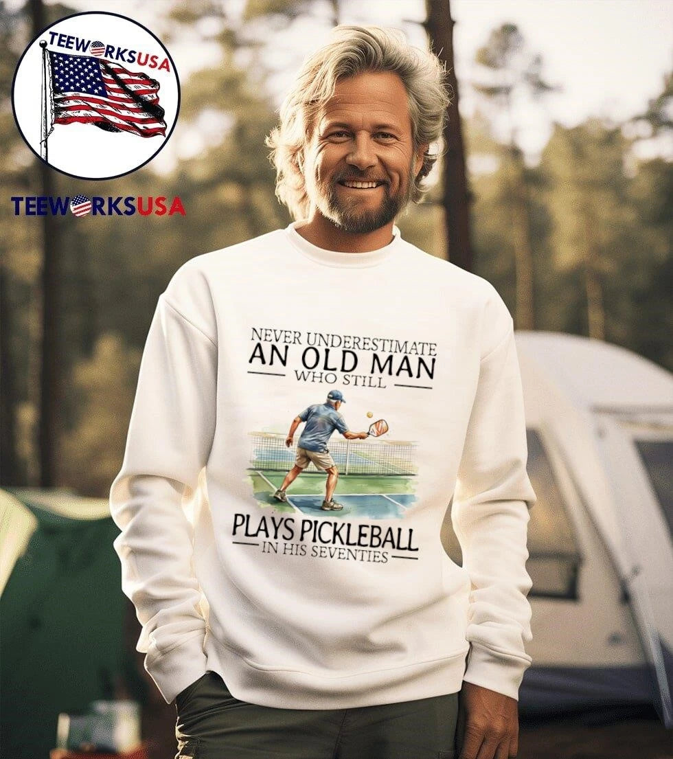 Never Underestimate An Old Man Who Still Plays - Adult & Kids T-Shirts, Sweatshirts & Hoodies apparel design preview 3