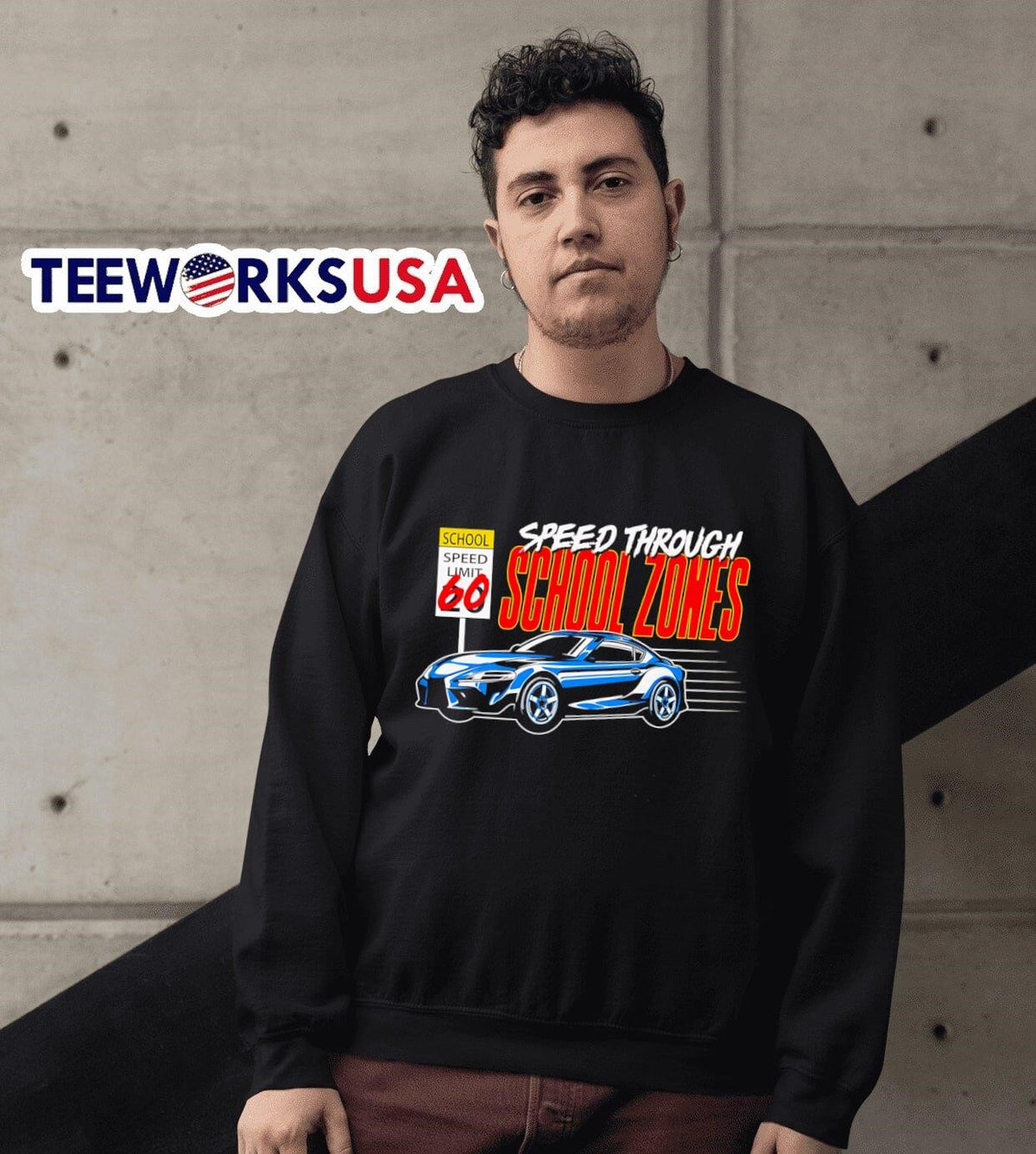 School through zones - Adult & Kids T-Shirts, Sweatshirts & Hoodies apparel design preview 6