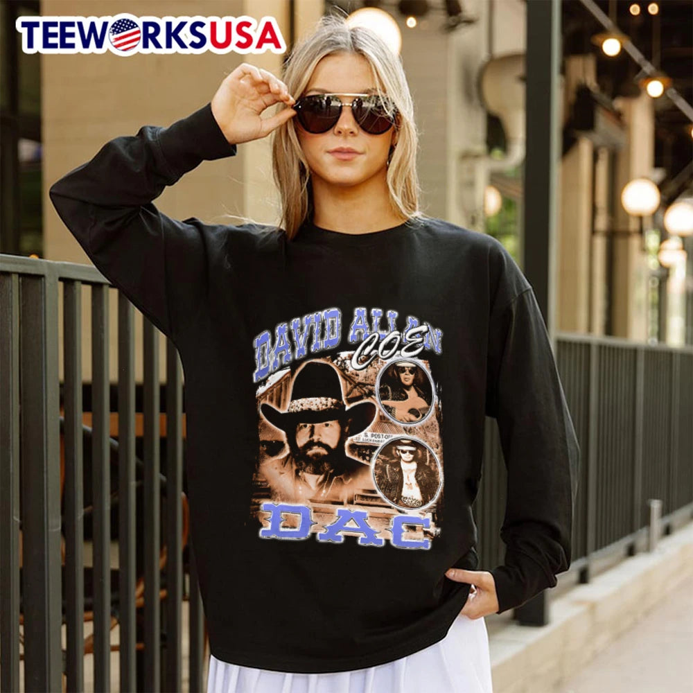 David Allan Coe DAC Country Music Legend - Adult & Kids T-Shirts, Sweatshirts & Hoodies apparel design preview 4