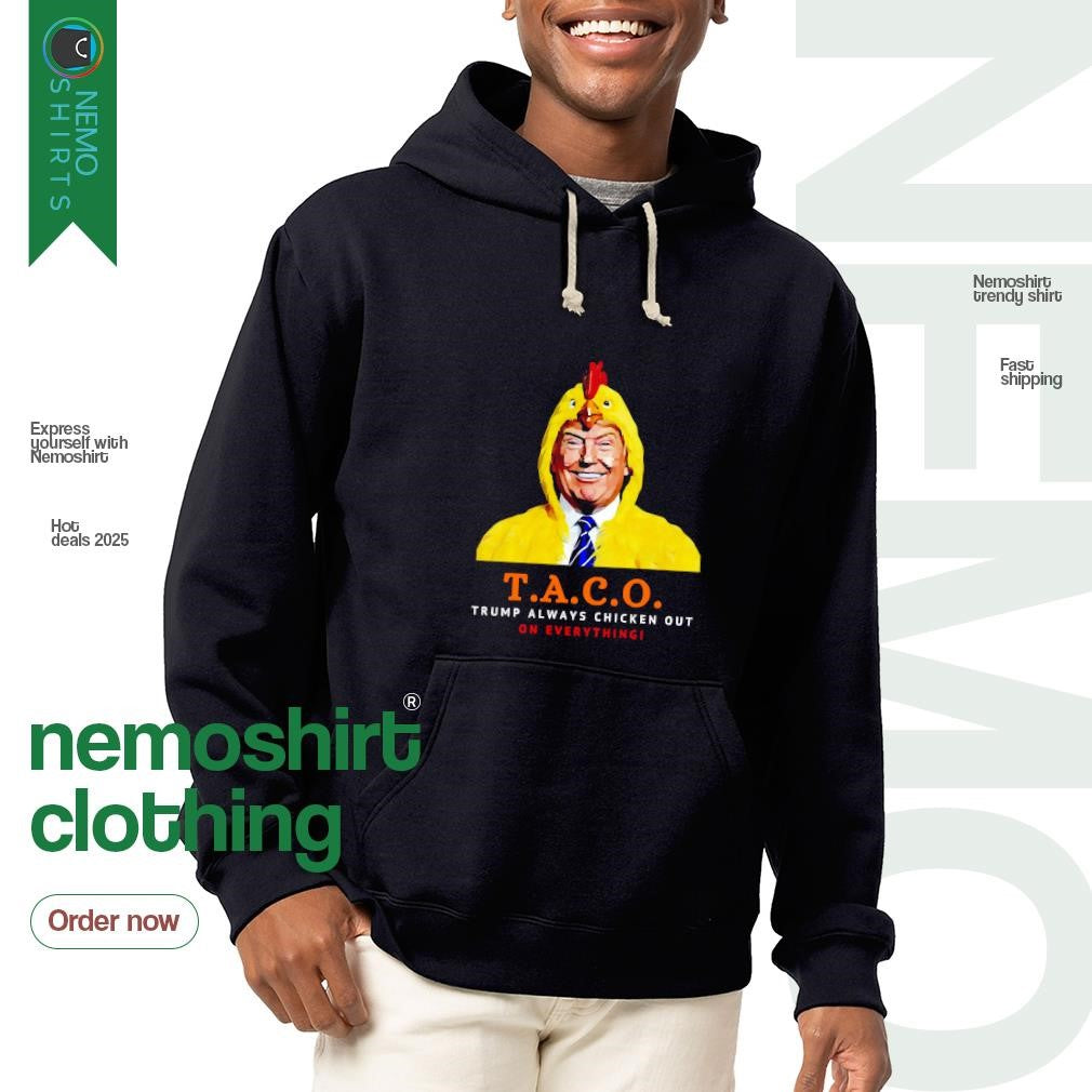 Taco Trump always chickens out on everything chicken - Adult & Kids T-Shirts, Sweatshirts & Hoodies apparel design preview 2