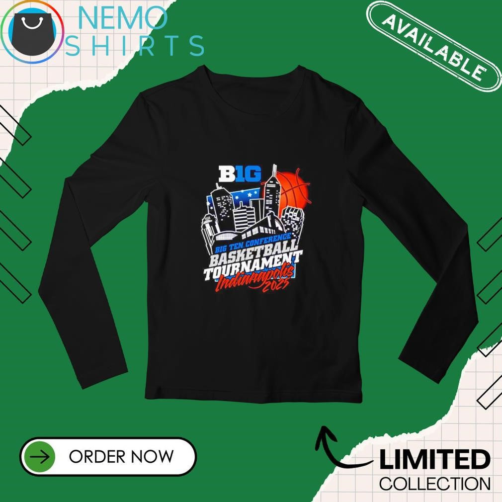 Indianapolis 2025 Big Ten conference basketball - Adult & Kids T-Shirts, Sweatshirts & Hoodies apparel design preview 3