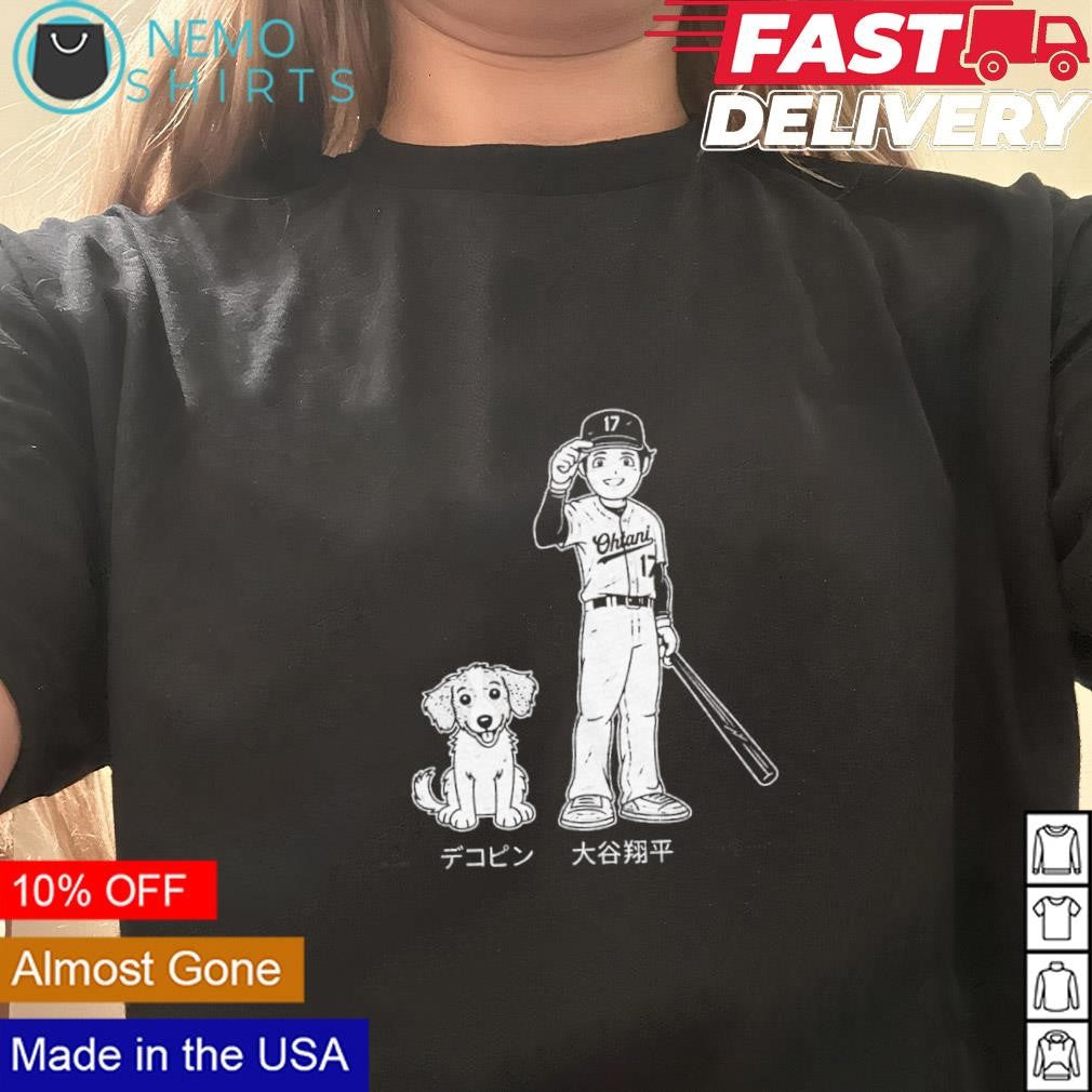 Shohei Ohtani and Dekopin LA Dodgers baseball - Adult & Kids T-Shirts, Sweatshirts & Hoodies apparel design preview 3