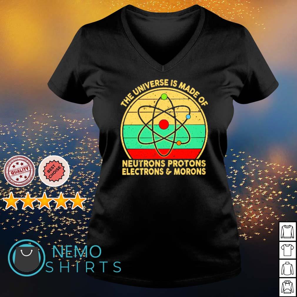 The universe is made of neutrons protons electrons - Adult & Kids T-Shirts, Sweatshirts & Hoodies apparel design preview 5