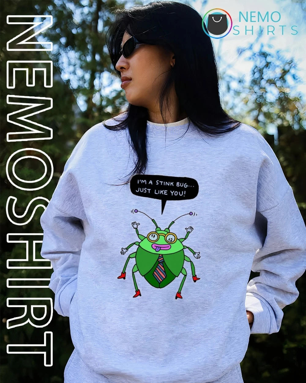 I'm a stink bug just like you - Adult & Kids T-Shirts, Sweatshirts & Hoodies apparel design preview 3