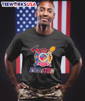 Fire dept Houston Astros Texans Dynamo Rockets - Adult & Kids T-Shirts, Sweatshirts & Hoodies apparel design preview 1