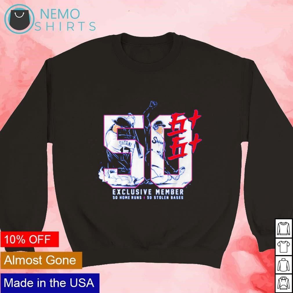 Shohei Ohtani 50 exclusive member LA Dodgers - Adult & Kids T-Shirts, Sweatshirts & Hoodies apparel design preview 3