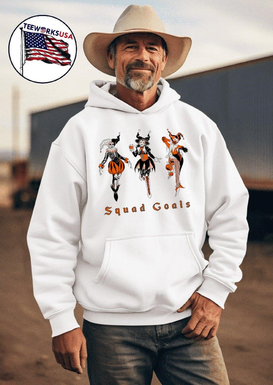 Squad Goals Spooky - Adult & Kids T-Shirts, Sweatshirts & Hoodies apparel design preview 2