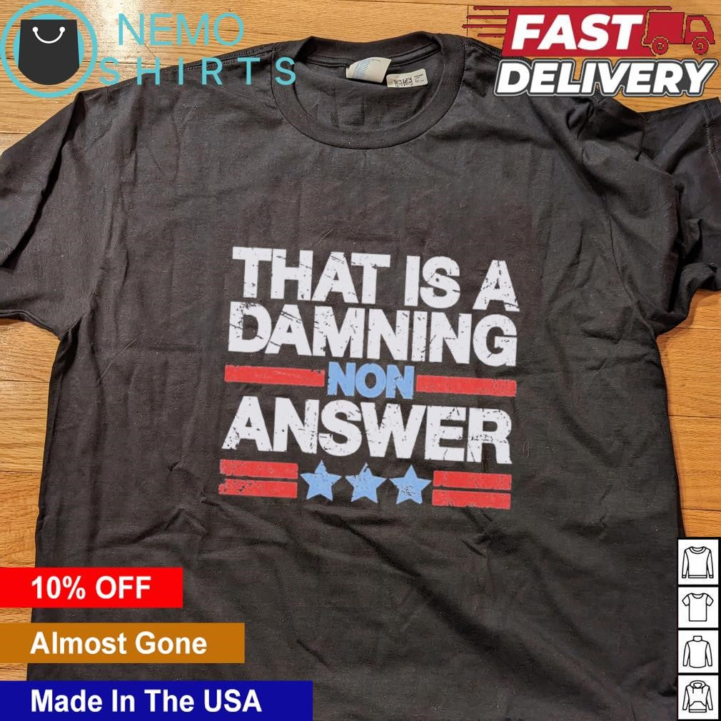 That is a damning non answer Tim Walz retro - Adult & Kids T-Shirts, Sweatshirts & Hoodies apparel design preview 4
