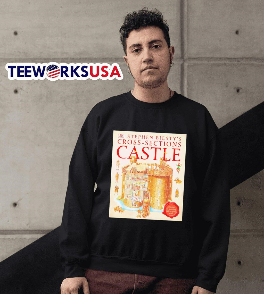 Stephen Biesty's Cross-Sections Castle - Adult & Kids T-Shirts, Sweatshirts & Hoodies apparel design preview 6