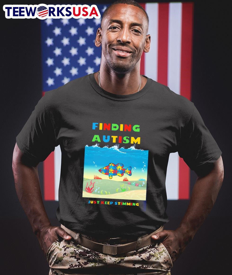 Finding Autism Keep on Stimming - Adult & Kids T-Shirts, Sweatshirts & Hoodies apparel design preview 1
