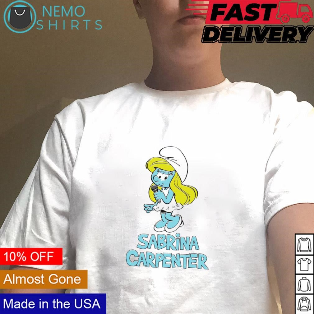 Sabrina Carpenter The Smurfs - Adult & Kids T-Shirts, Sweatshirts & Hoodies apparel design preview 4