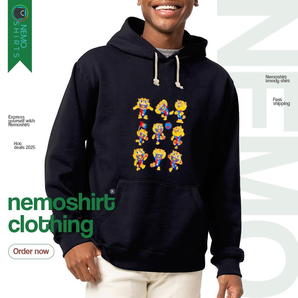FC Barcelona mascot cat - Adult & Kids T-Shirts, Sweatshirts & Hoodies apparel design preview 2