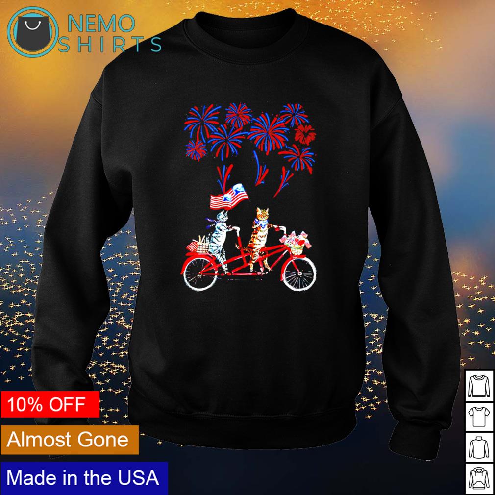 Cat 4th july fireworks - Adult & Kids T-Shirts, Sweatshirts & Hoodies apparel design preview 4