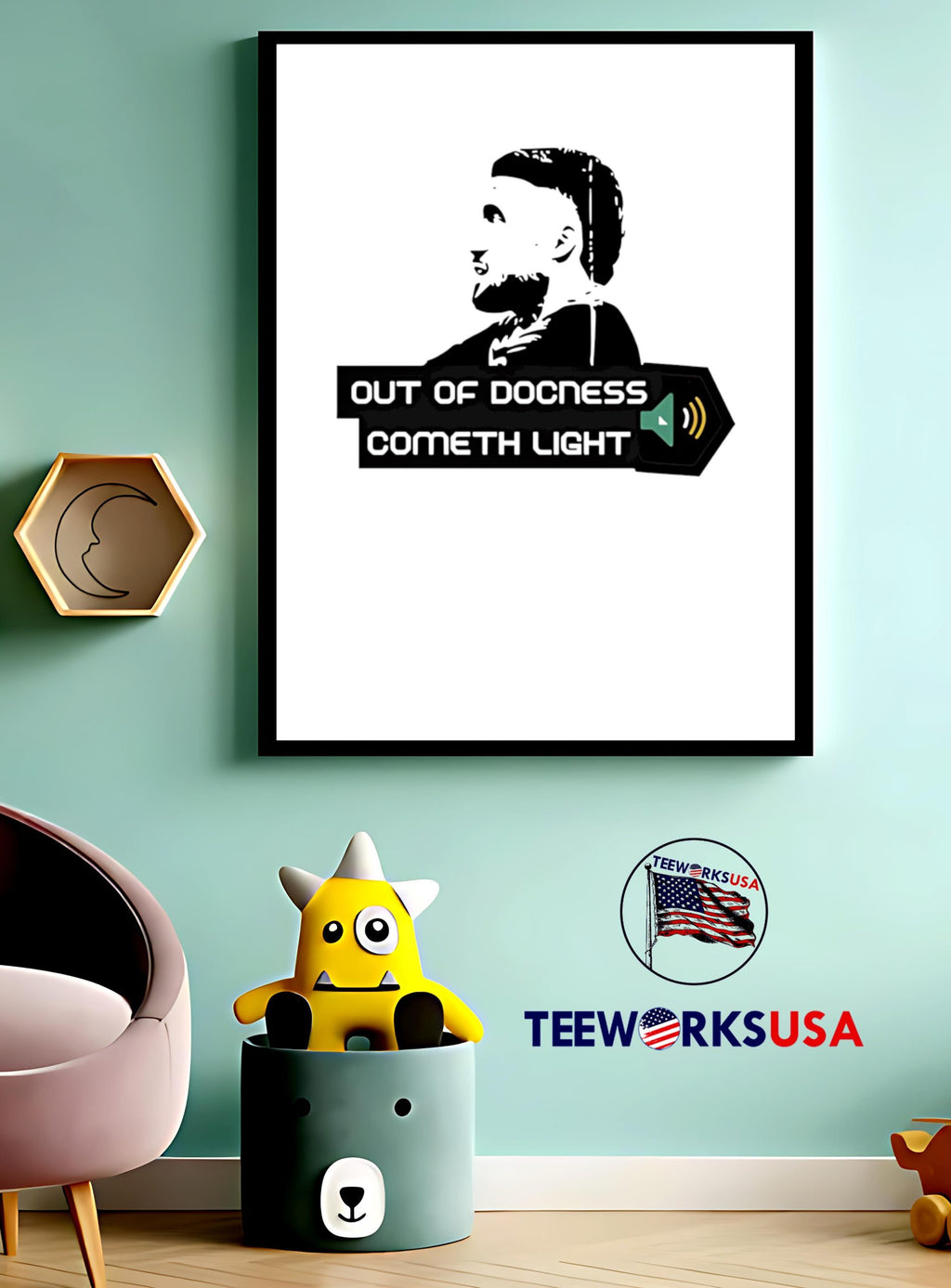 Out Of Docness Cometh Light - Adult & Kids T-Shirts, Sweatshirts & Hoodies apparel design preview 3