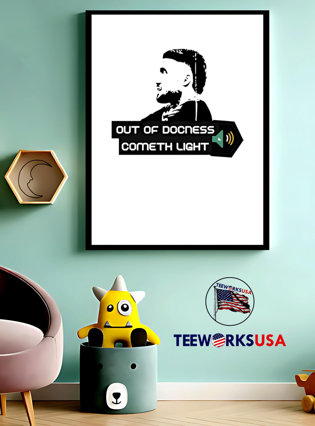 Out Of Docness Cometh Light - Adult & Kids T-Shirts, Sweatshirts & Hoodies apparel design preview 3
