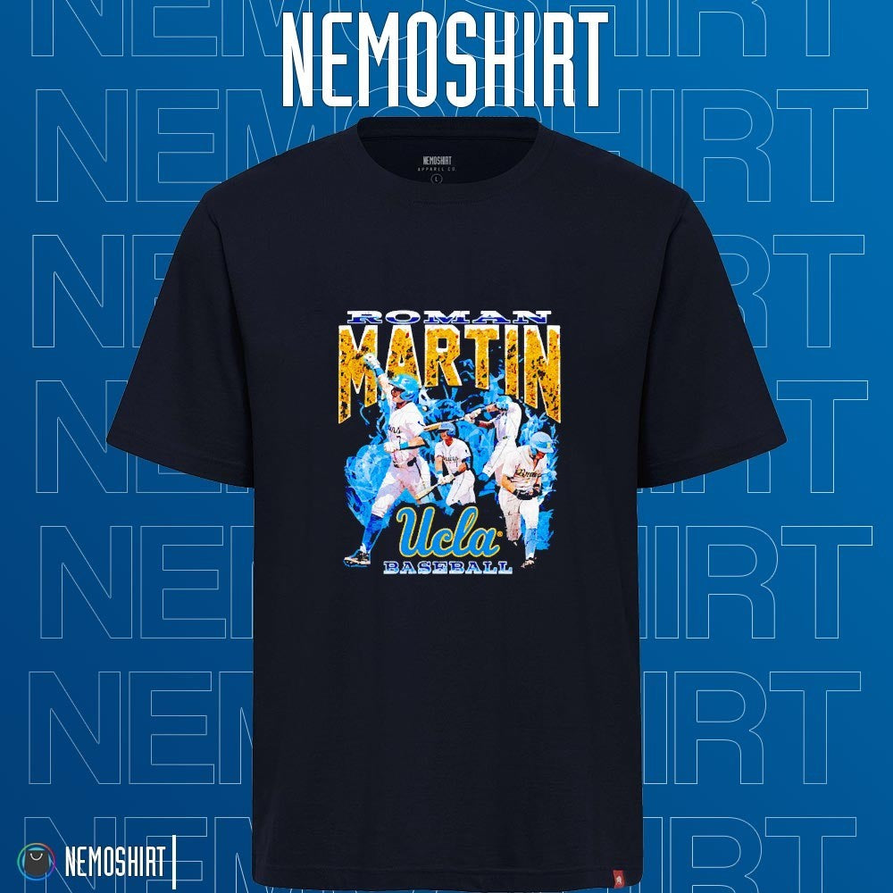 Roman Martin Ucla Bruins baseball vintage graphic - Adult & Kids T-Shirts, Sweatshirts & Hoodies apparel design preview 1