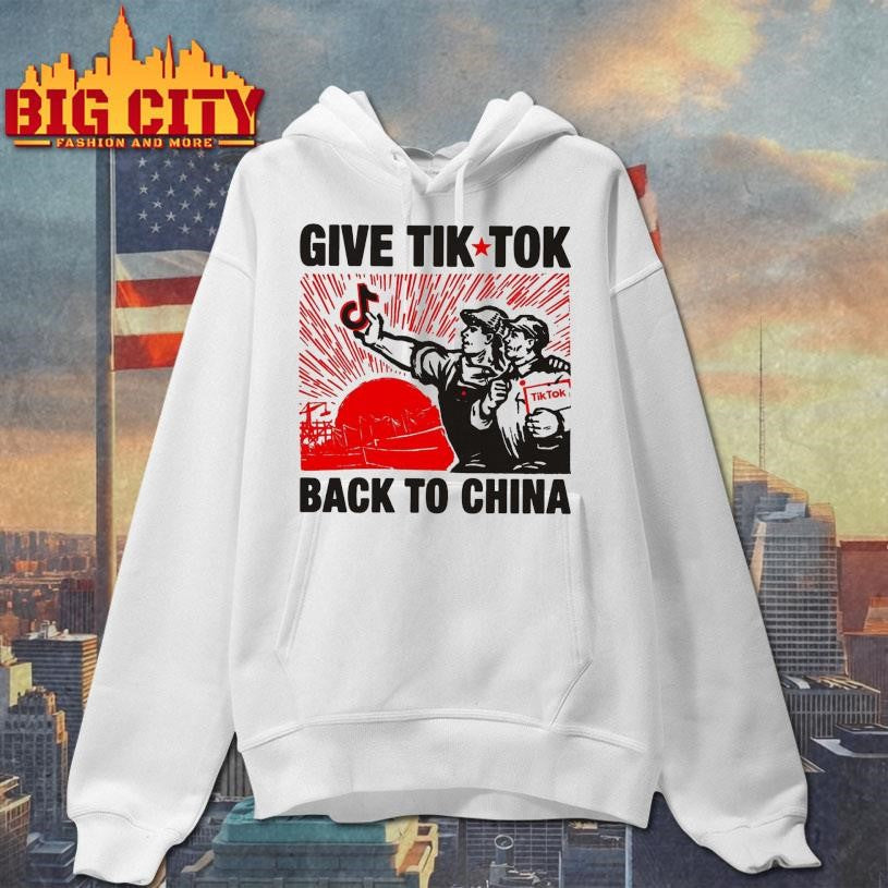Give Tik Tok Back To China - Adult & Kids T-Shirts, Sweatshirts & Hoodies apparel design preview 2