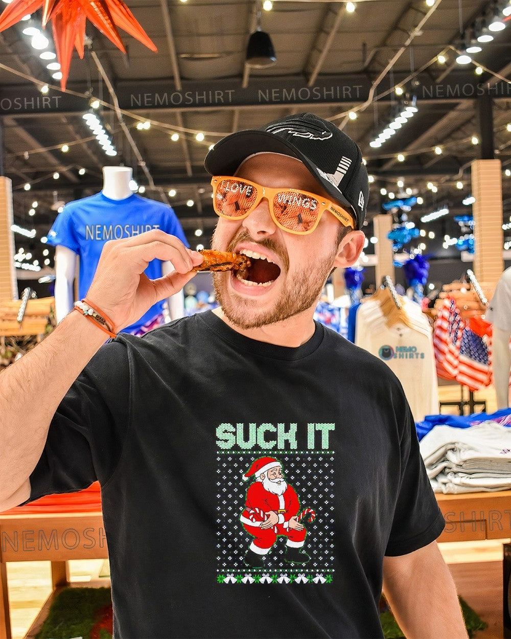 Suck it Santa Claus Christmas - Adult & Kids T-Shirts, Sweatshirts & Hoodies apparel design preview 1