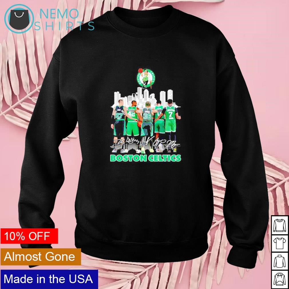 Boston Celtics signatures and city - Adult & Kids T-Shirts, Sweatshirts & Hoodies apparel design preview 3