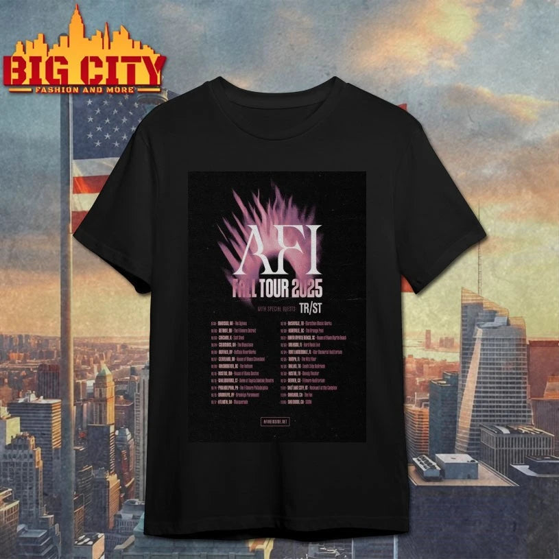 AFI Fall Tour 2025 Poster - Adult & Kids T-Shirts, Sweatshirts & Hoodies apparel design preview 1