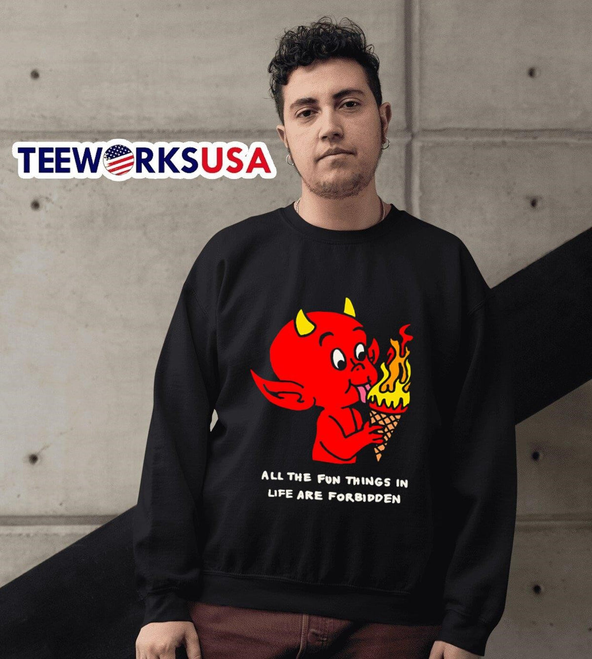 All the fun things in life are forbidden - Adult & Kids T-Shirts, Sweatshirts & Hoodies apparel design preview 6