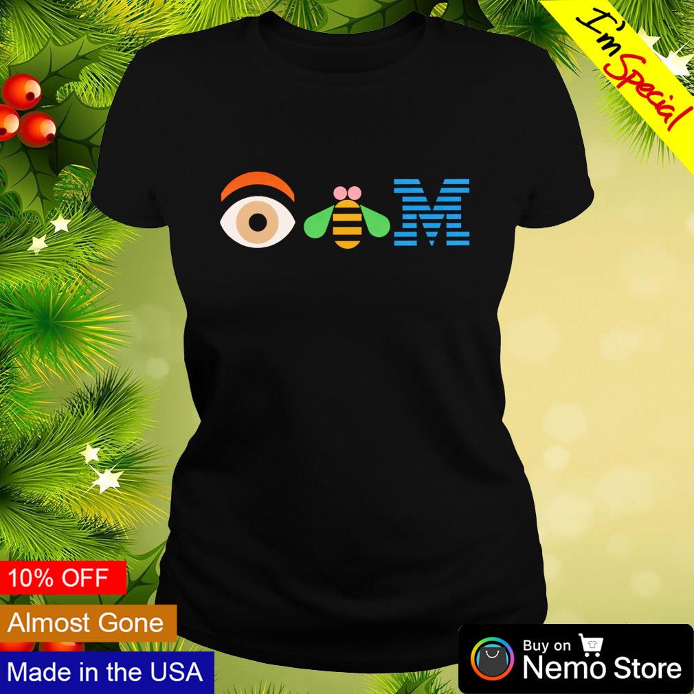 Eye Bee M logo - Adult & Kids T-Shirts, Sweatshirts & Hoodies apparel design preview 3