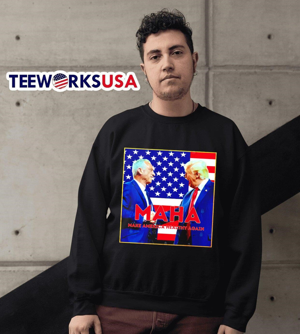 MAHA 2024 make America healthy again Trump Kennedy - Adult & Kids T-Shirts, Sweatshirts & Hoodies apparel design preview 3