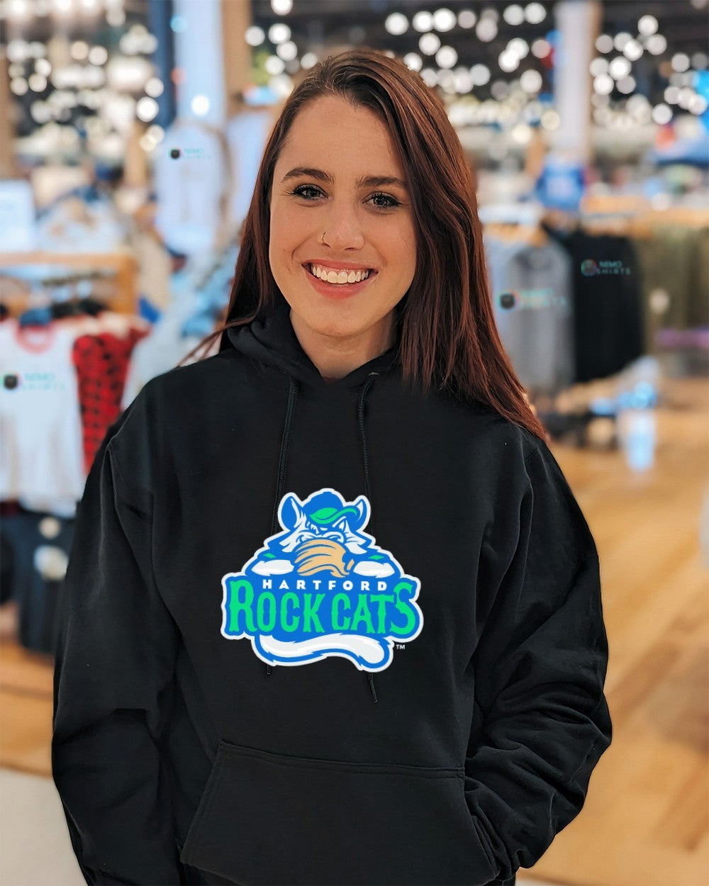 Hartford the Rock Cats MiLB logo sweater and tank top - Adult & Kids T-Shirts, Sweatshirts & Hoodies apparel design preview 3