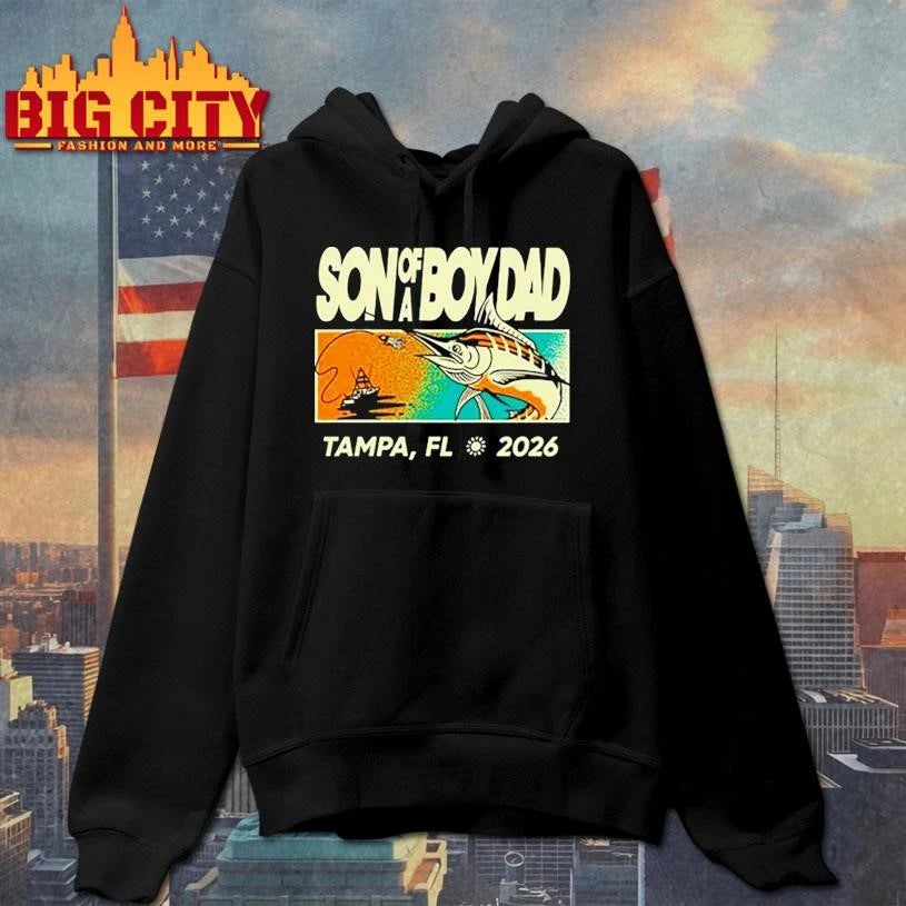 Son of a boy dad fish pocket tampa FL 2026 - Adult & Kids T-Shirts, Sweatshirts & Hoodies apparel design preview 2