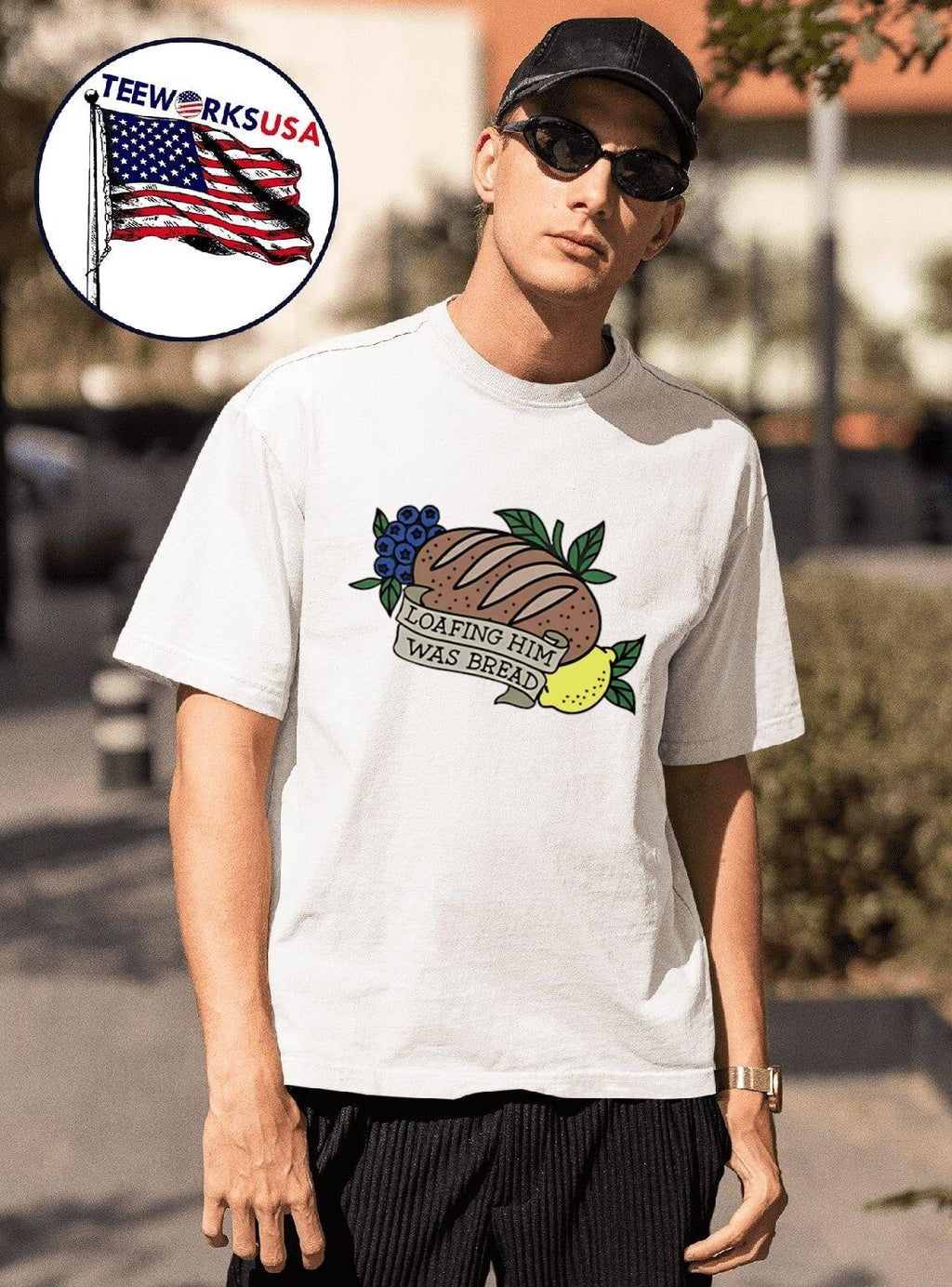 Loafing him was bread - Adult & Kids T-Shirts, Sweatshirts & Hoodies apparel design preview 1