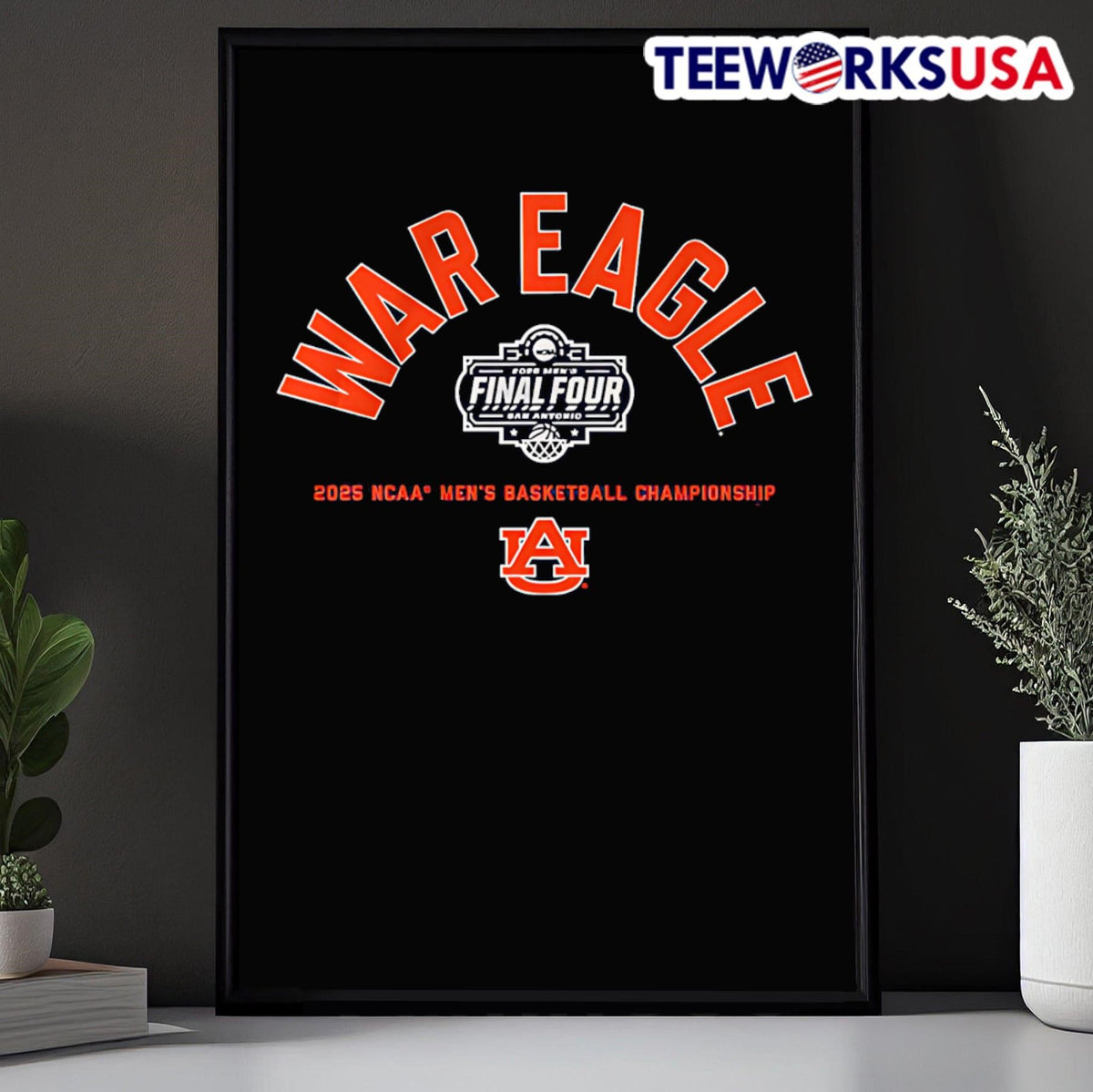 War Eagle Final Four Auburn basketball - Adult & Kids T-Shirts, Sweatshirts & Hoodies apparel design preview 5