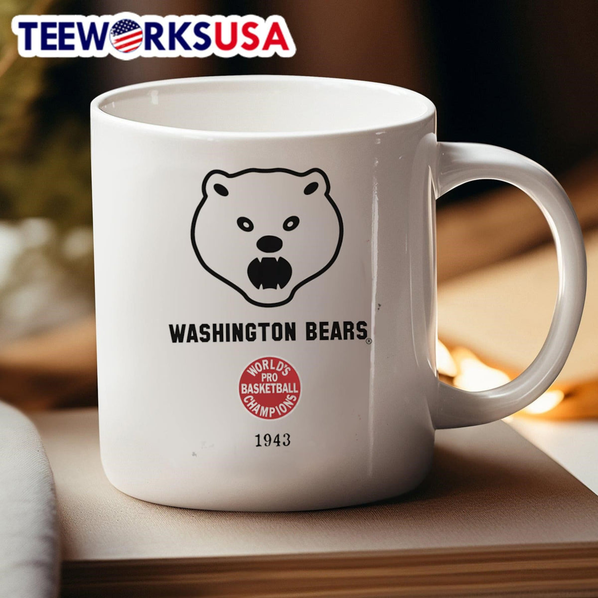 Washington Bears 1943 Pro Cage Tourney - Adult & Kids T-Shirts, Sweatshirts & Hoodies apparel design preview 4