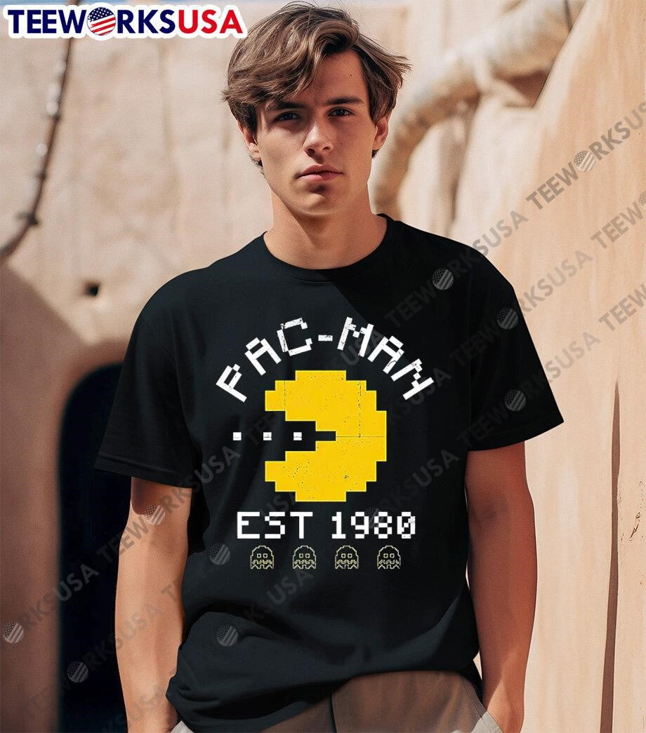 Pac Man EST 1980 retro - Adult & Kids T-Shirts, Sweatshirts & Hoodies apparel design preview 1