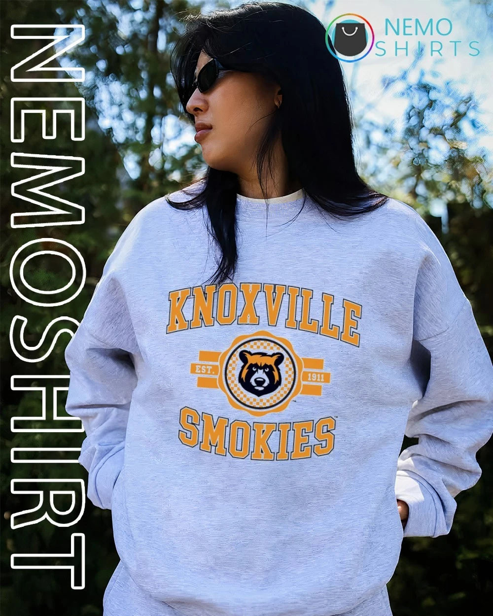 Tennessee Collegiate Knoxville Smokies est. 1911 - Adult & Kids T-Shirts, Sweatshirts & Hoodies apparel design preview 4